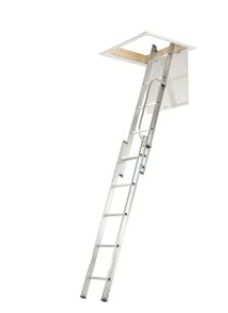 Werner 2.69m 2 Section Aluminium Loft Ladder with Handrail