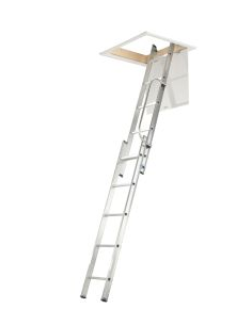 Werner 2.69m 2 Section Aluminium Loft Ladder with Handrail Werner 2.69m 2 Section Aluminium Loft Ladder with Handrail