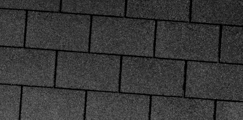 Close up of felt shingles