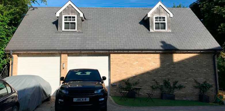 Tiled Garage Roof