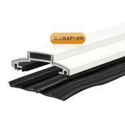 Vertical glazing bar for polycarbonate roof panel