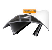 Ridge bar for polycarbonate roofing