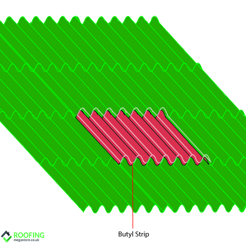 Sealing Fibre Cement Roof Sheets with Butyl Tape