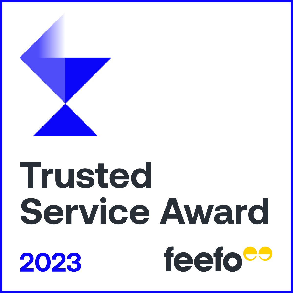 Feefo Trusted Service Award 2023