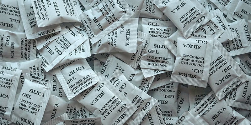 packets of silica gel