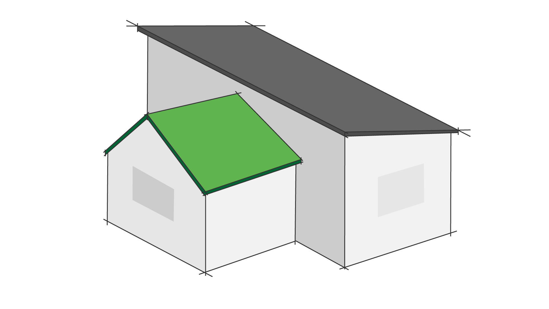 Diagram of a Gable Roof