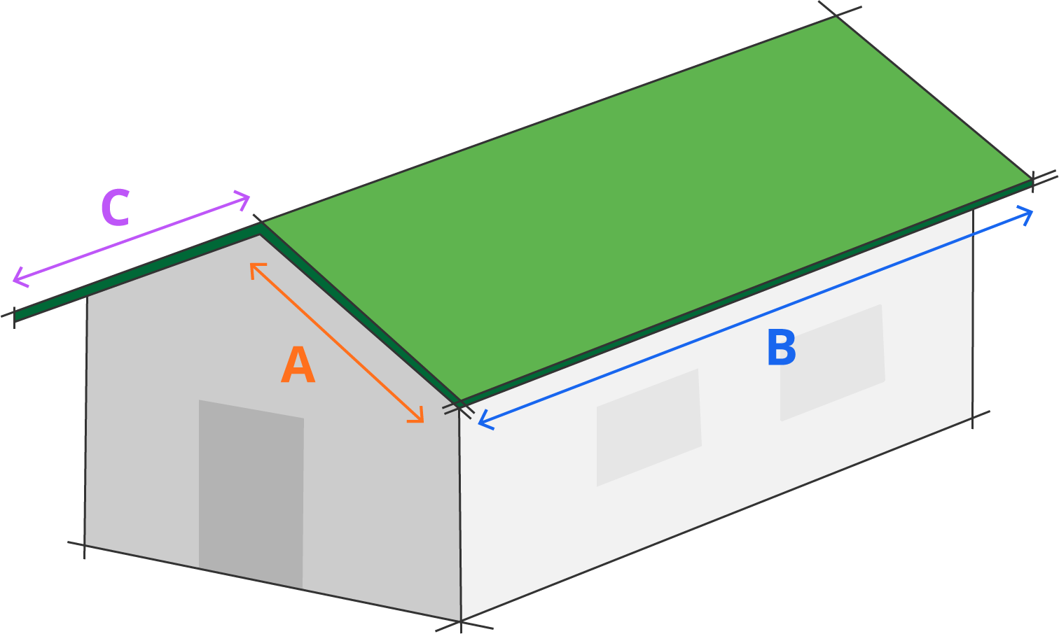 Apex Roof Diagram with coordinates