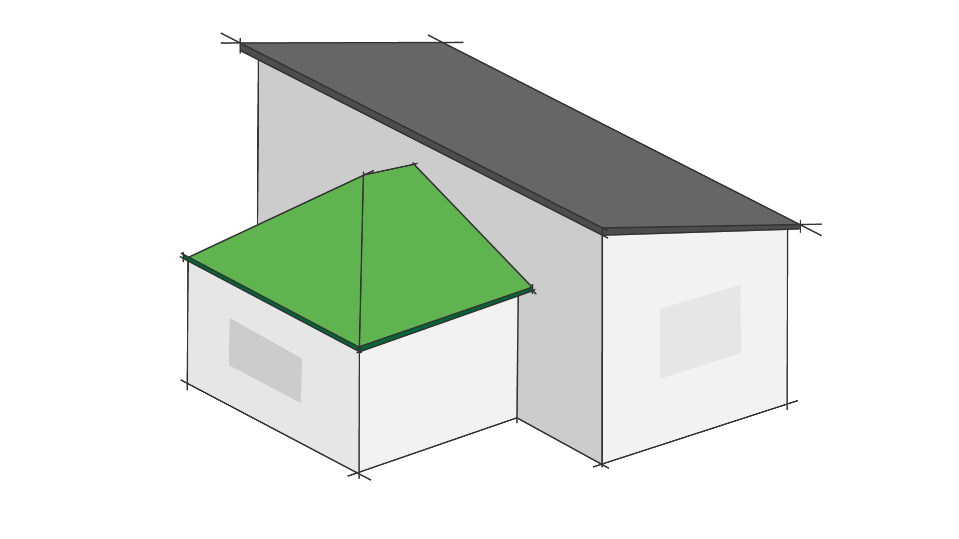 Diagram of a Edwardian Roof
