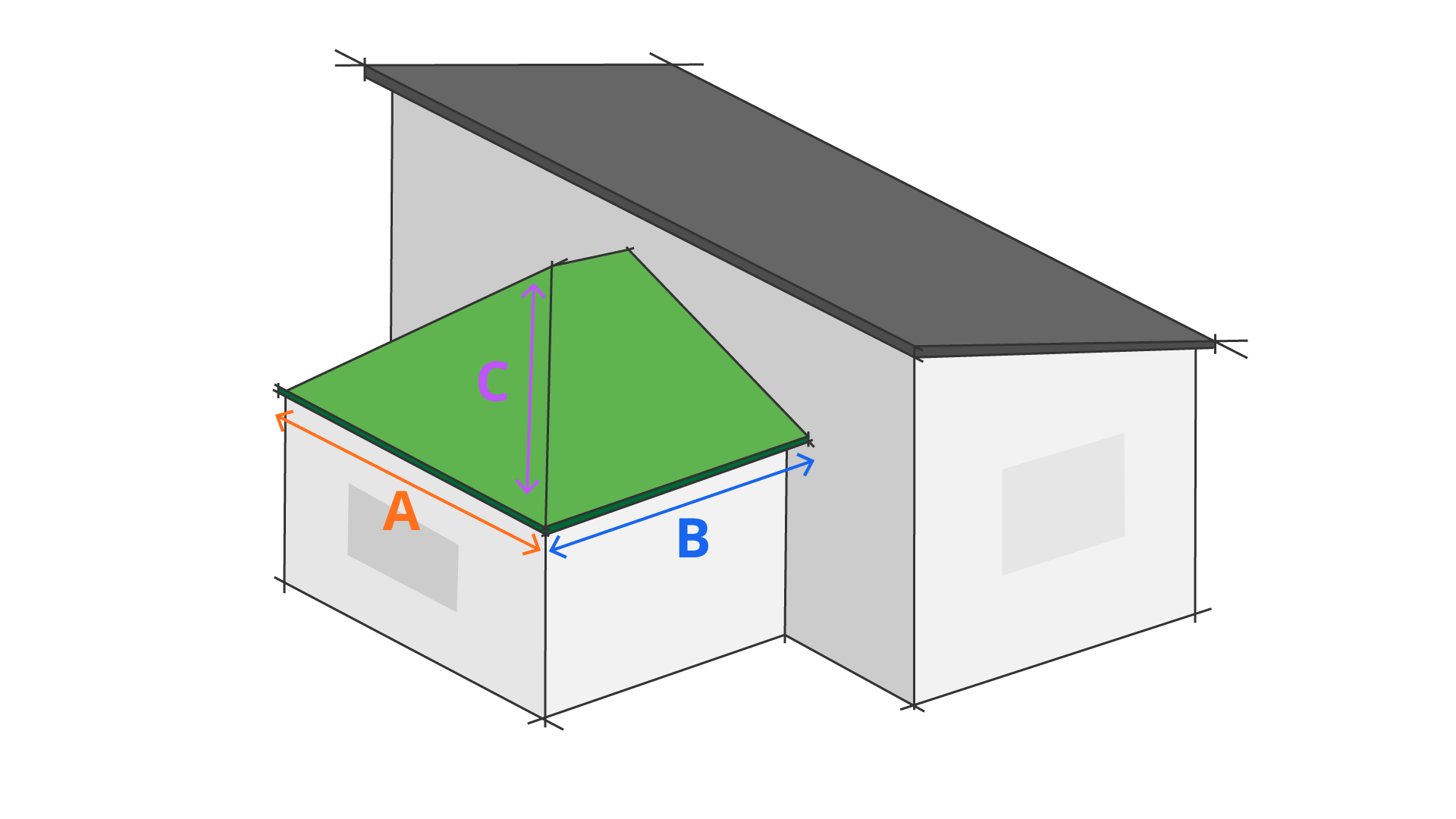Edwardian Roof Diagram with coordinates